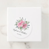 Dusty Pink Roses Eukalyptus Botanische Hochzeit Geschenkanhänger (Beispiel)