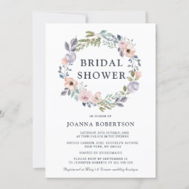 Dusty Pink Roses Mitsommer Brautparty Einladung