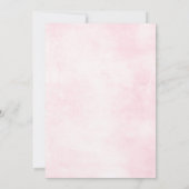 Dusty Pink Roses Mitsommer Brautparty Einladung (Rückseite)