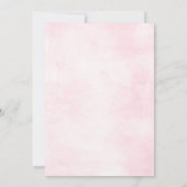 Dusty Pink Roses Mittelsommer Blumenhochzeit Einladung (Rückseite)