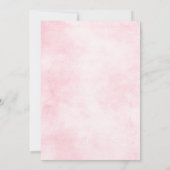 Dusty Pink Roses Mittelsommer Blumenhochzeit Einladung (Rückseite)