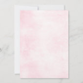 Dusty Pink Roses Mittelsommer Floral Save the Date (Rückseite)