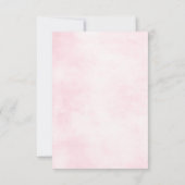 Dusty Pink Roses Mittsommer Blumenblüte RSVP Karte (Rückseite)