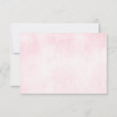 Dusty Pink Roses Mittsommer Blumenblüte RSVP Karte (Rückseite)