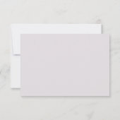Dusty Pink RSVP Card denken (Rückseite)