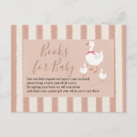 Dusty Pink Striped Little Goose Books for Baby