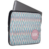 Dusty Pink und Blue iKat Laptopschutzhülle (Vorne Rechts)