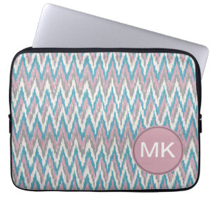 Dusty Pink und Blue iKat Laptopschutzhülle