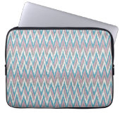 Dusty Pink und Blue iKat Laptopschutzhülle (Vorderseite)