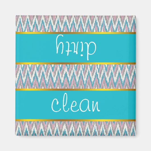 Dusty Pink und Blue iKat Magnet (Vorne)