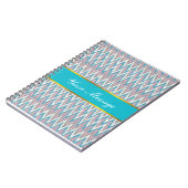 Dusty Pink und Blue iKat Notizblock (Linke Seite)