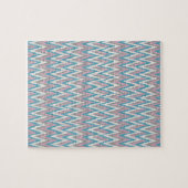 Dusty Pink und Blue iKat Puzzle (Horizontal)