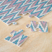 Dusty Pink und Blue iKat Puzzle (Seite)