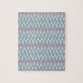 Dusty Pink und Blue iKat Puzzle (Vertikal)