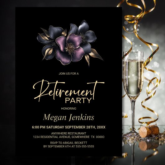 Dusty Pink und Graues Party für die Blumenversorgu Einladung