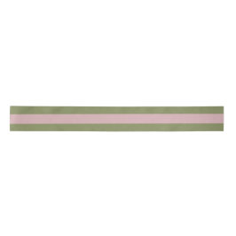 Dusty Pink und Green Stripe Hochzeit Blumenband Satinband