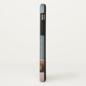 Dusty PInk | Vertikales Foto Monogramm personalisi Case-Mate iPhone Hülle (Hinten/Links)