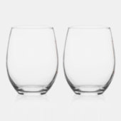 Dusty Pink Vintag Bow Stemless Weinglas Ohne Stiel (Rechts)