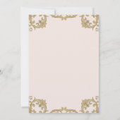 Dusty Pink Vintage Bible Verse Christian Wedding   Einladung (Rückseite)