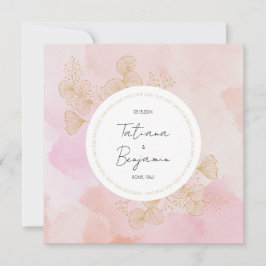 Dusty Pink Watercolor Wedding Save the Date