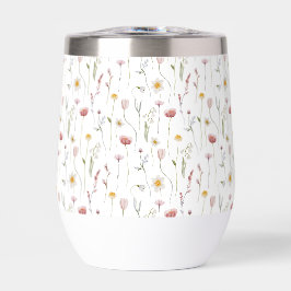 Dusty Pink Watercolor Wildflower