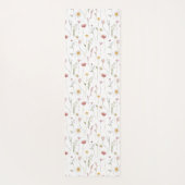 Dusty Pink Watercolor Wildflower Yogamatte (Rückseite)