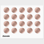 Dusty Pink Wax Siegel Wedding Monogram Sticker (Blatt)