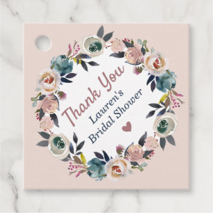 Dusty Pink Wedding Brautparty Vielen Dank Geschenkanhänger