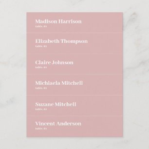Dusty Pink Wedding Platzkarte DIY