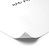 Dusty Pink 'Welcome to our Probe Dinner' Poster (Ecke)