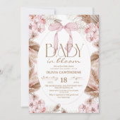 Dusty Pink Whimsical Baby Shower Einladung (Vorderseite)
