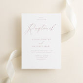 Dusty Pink & White Schöne Hochzeitsempfehlung Einladung