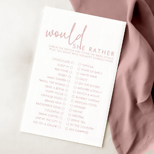 Dusty Pink & White wollte eher Duschenspiel
