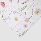 Dusty Pink Wildflower Watercolor Seidenpapier (Ausschnitt)