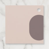 Dusty Pink wir machen Minimalistisches Foto Hochze Geschenkanhänger (Rückseite)