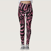 Dusty Pink Zebra Straprs Leggings (Vorderseite)