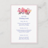 Dusty Pinks Hochzeitkarte Begleitkarte (Vorderseite)