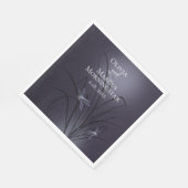 Dusty Plum Dragonfly Serviette (Ecke)
