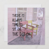 DUSTY PORCHES RESET 5.25 x 5.25 Karte (Vorne/Hinten)