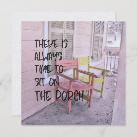 DUSTY PORCHES RESET 5.25 x 5.25 Karte (Vorne/Hinten)