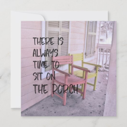 DUSTY PORCHES RESET 5.25 x 5.25 Karte (Vorderseite)