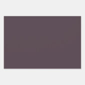 Dusty Pum Polka Dot breit gestreift und fest Geschenkpapier Set (Vorderseite 3)