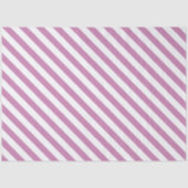 Dusty Purple and White Striped Seidenpapier (Vorderseite)