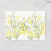 Dusty Purple Silver Gray Floral Rustic RSVP Card Begleitkarte (Rückseite)