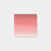 Dusty Red Pink Gradient Postit Notes Post-it Klebezettel (Vorderseite)
