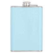 Dusty Road Design blass blau mit Worten Flachmann (Rückseite)