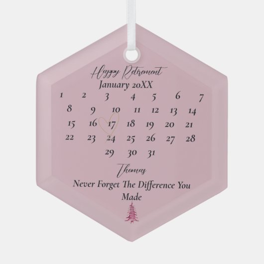 Dusty rosa Pagoda Weihnachtsbaumruhe Ornament Aus Glas (Vorderseite)