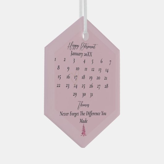 Dusty rosa Pagoda Weihnachtsbaumruhe Ornament Aus Glas (Vorderseite Rechts)