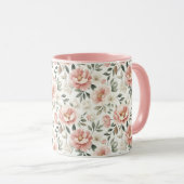 Dusty-Rosa-Pfennigfuchsen Tasse (VorderseiteRechts)