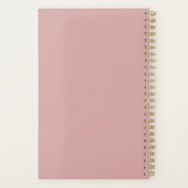 Dusty Rose 2026 Planer | Benutzerdefinierter Name  (Rückseite)
